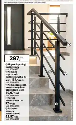 Leroy Merlin Słupek do podłogi kwadratowy oferta