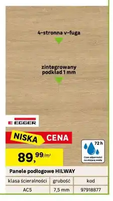 Leroy Merlin Panele podłogowe Egger HILWAY 7,5 mm AC5 oferta