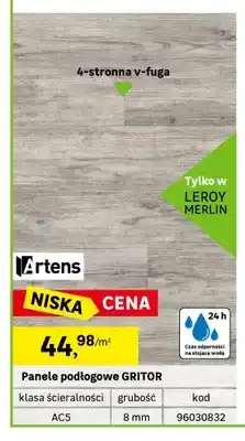 Leroy Merlin Panele podłogowe Artens GRITOR 8 mm AC5 oferta