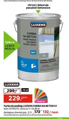 Leroy Merlin Farba do podłóg Luxens Farba Na Beton oferta