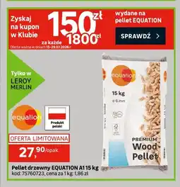 Leroy Merlin Pellet drzewny EQUATION A1 oferta