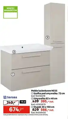 Leroy Merlin Szafka pod umywalkę Sensea NESS 72 cm oferta