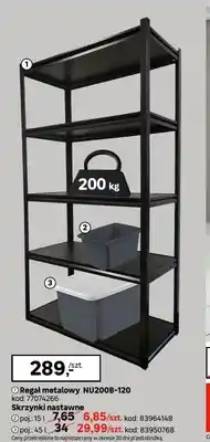 Leroy Merlin Regał metalowy NU200B-120 oferta