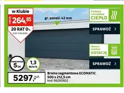 Leroy Merlin Brama segmentowa ECOMATIC oferta