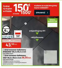 Leroy Merlin Gres tarasowo-balkonowy ATAKAMA oferta