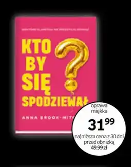 Empik Książka Kto by się spodziewał Anna Brook-Mitchell oferta
