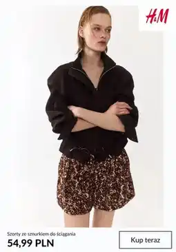 H&M Szorty ze sznurkiem do ściągania H&M oferta