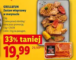 Lidl Zestaw wieprzowy Grill&Fun oferta