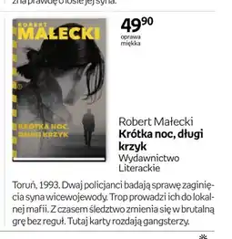 Empik Książka Krótka noc, długi krzyk Robert Małecki oferta