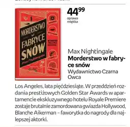 Empik Książka Morderstwo w fabryce snów Max Nightingale oferta