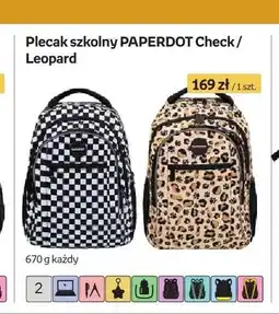 Empik Plecak szkolny Paperdot Check oferta