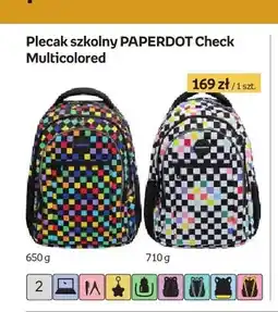 Empik Plecak szkolny Paperdot Check Multicolored oferta