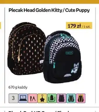 Plecak Head Golden Kitty