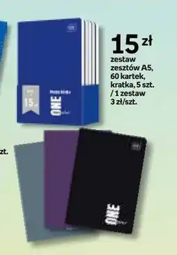 Empik Zestaw zeszytów A5 One 5-pak oferta