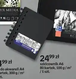 Empik Szkicownik A6 Oxford 80 kartek oferta