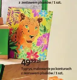 Empik Malowanie po konturach Tygrys z zestawem pisaków Creadu oferta