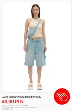 Cropp Luźne jeansowe spodenki bermudy Cropp oferta