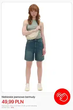 Cropp Bermudy jeansowe Cropp niebieskie oferta