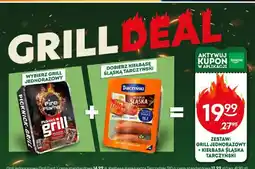 Żabka Zestaw grill jednorazowy Fire Flame + kiełbasa śląska extra Tarczyński oferta
