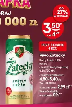 Żabka Piwo bezalkoholowe Žatecký Svetly Lezak oferta