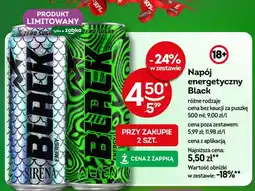 Żabka Napój energetyczny Black Sirena Zero Sugar oferta