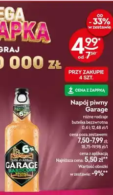 Żabka Napój piwny Garage Hardcore Whisky Sour oferta