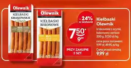 Żabka Kiełbaski bekonowe z serem Olewnik oferta