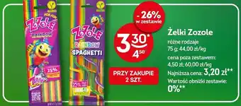 Żabka Żelki Zozole Rainbow Spaghetti oferta