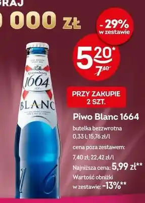 Żabka Piwo Blanc 1664 oferta
