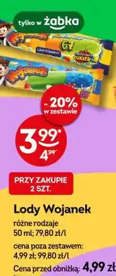 Żabka Lody Wojanek Lodowaty oferta
