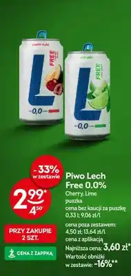 Żabka Piwo bezalkoholowe Lech Free Cherry Plum oferta