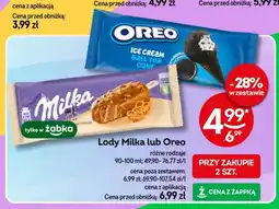 Żabka Lody Milka oferta