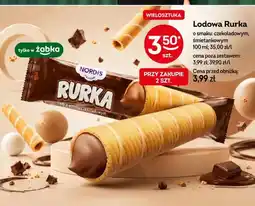 Żabka Lodowa Rurka Nordis o smaku czekoladowym oferta
