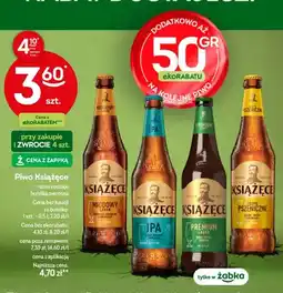 Żabka Piwo Książęce Miodowy Lager oferta