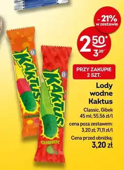Żabka Lody wodne Kaktus Classic oferta