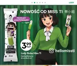 Żabka Lody Boba Miss Ti Matcha Blueberry oferta