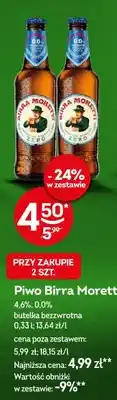 Żabka Piwo Birra Moretti 4,6% oferta