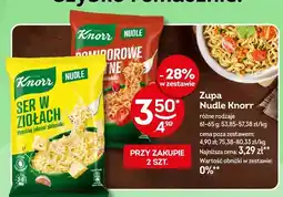 Żabka Zupa Nudle Knorr Ser w ziołach oferta