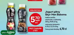 Żabka Jogurt pitny Skyr Men Bakoma malina wanilia oferta
