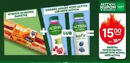 Żabka Zestaw Bagietka Tomcio Paluch + jogurt pitny Activia lub kefir Activia oferta