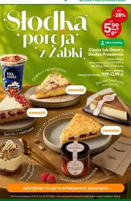 Żabka Ciasto z rabarbarem Słodka Pracownia oferta
