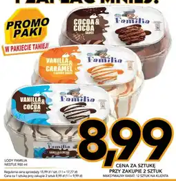 Kupiec Lody Nestlé Familia Vanilla Flavour & Cocoa Sauce oferta