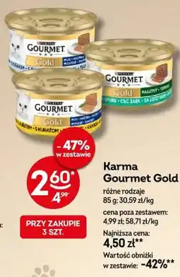Żabka Karma dla kota Gourmet Gold pasztet oferta