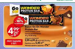 Żabka Baton proteinowy Go On Wonder Salted Caramel Crunch oferta