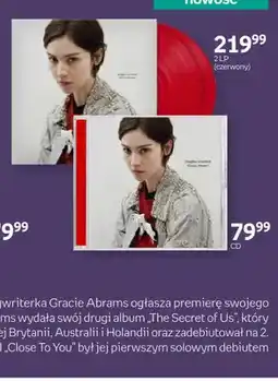 Empik Płyta winylowa Gracie Abrams Daughter From Hell 2 LP czerwony oferta