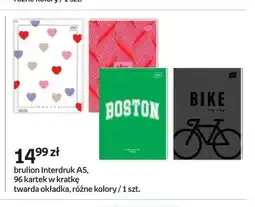 Empik Brulion Interdruk A5 96 kartek w kratkę twarda okładka oferta