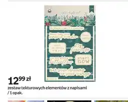 Empik Zestaw tekturowych elementów z napisami PB oferta