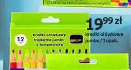 Empik Kredki ołówkowe trójkątne jumbo z temperówką Paperdot oferta