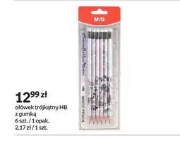 Empik Ołówek trójkątny HB z gumką M&G Constellation Notes 6-pak oferta
