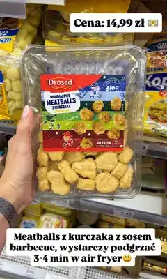 Dino Meatballs z kurczaka Drosed Mundialowe z sosem BBQ oferta